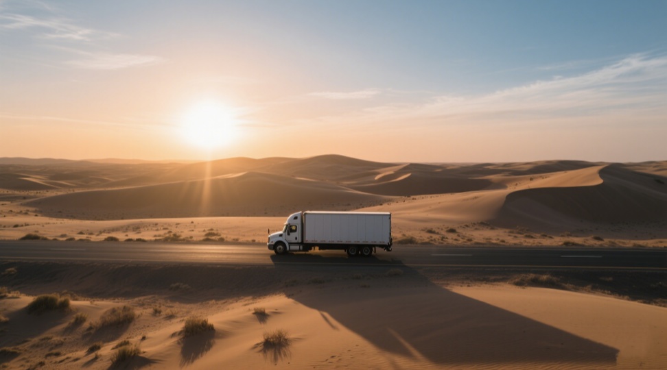 TIR-certified refrigerated trucks crossing China-Russia border for international perishables logistics