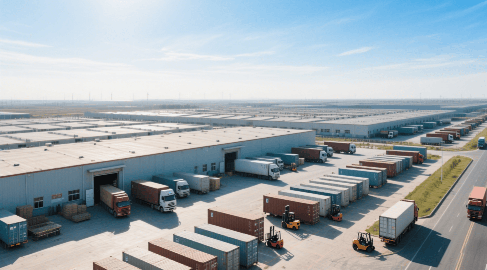 Efficient unloading of industrial goods at a factory, ensuring timely supply chain management