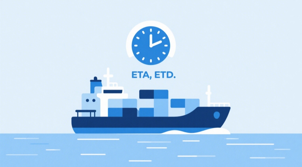 ETA in Shipping – Estimated Time of Arrival Explained An infographic showing ETA meaning in shipping, where estimated time of arrival helps businesses plan cargo unloading and customs clearance.